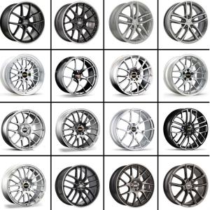 Customized 2 piece brushed polished luxury forged wheel rim for sale