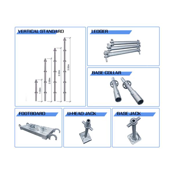 50*3Mm Aluminum Scaffolding Tower Galvanized Building Ring Lock For Construction