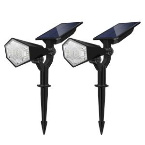 SMD2835 500lm Solar Powered Spot Light , 2200mAh Solar Yard Spotlights