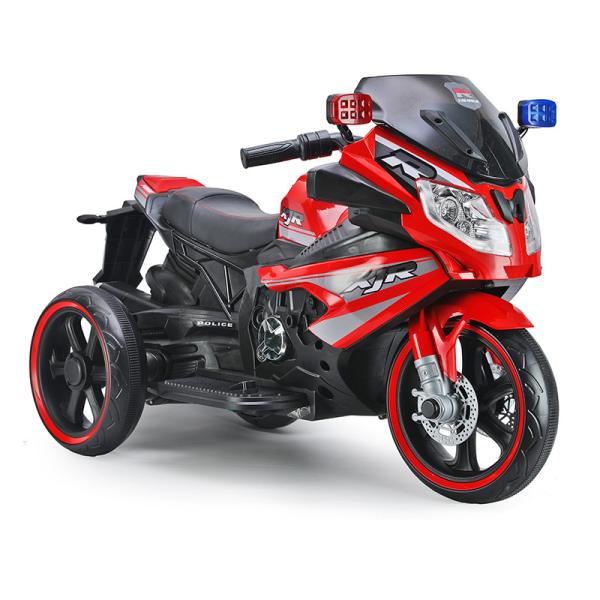 Buy Three-Wheel Electric Off-Road Ride Motorcycle for Children in Red/White/Silver/Black at wholesale prices