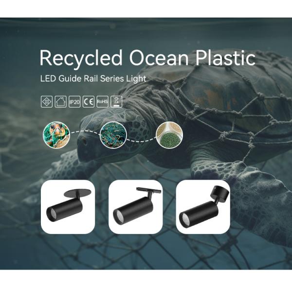 Ocean 6W LED Track Light 600lm Black Track Lighting Switchable CCT