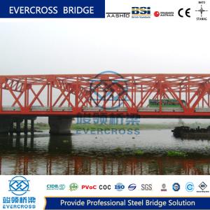 China Permanent Steel Truss Bridge / Steel Frame Bridge With High Strength on sale