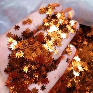 Ready to Ship Customizable Glitter Leaf Christmas Decorations and Garland Diy