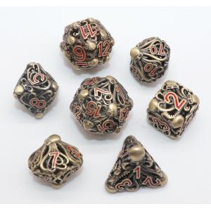 China Hand Pouring Mini Polyhedral Dice Sharp Edged Portable Practical on sale