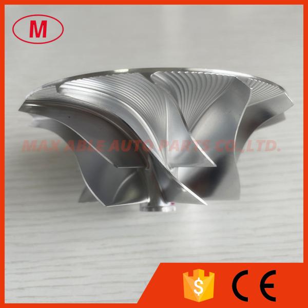 HX40 63.00/99.01mm 6+6 blades Turbocharger milling/aluminum 2618/billet compressor wheel