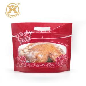Zipper Microwavable Roast Chicken Packaging VMPET Resealable Stand Up Pouches