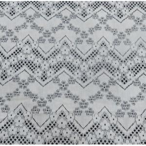 China Floral Line Holes Cotton Nylon Lace Fabric For Ladies Dressing  150CM Width on sale