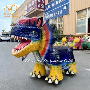 Light Effects Animatronic Dinosaur Ride 100kg Load Electric Walking Dinosaur
