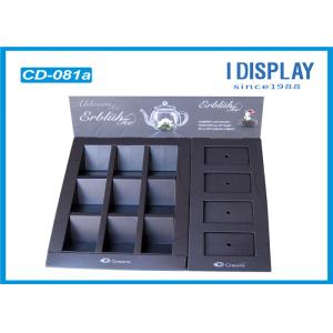 Quality Recyclable Tea Custom Cardboard Counter Displays Racks UV Coating for sale