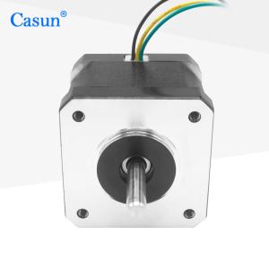 China Casun Nema 17 Step Angle 1.2° And 1.8° Optimized Type High Precision Hybrid Stepper Motor on sale