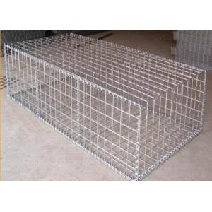 Quality Galfan 50CM*1M*1M*80MM*100MM Hesco Barrier Gabion Box / Gabion Stone Cages for sale