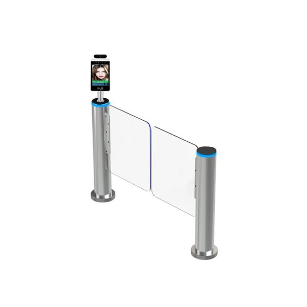 Self Closing Fastlane Swing Barrier Gate Cylindrical Speed Gate For Building