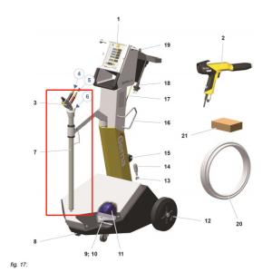 1009679 Coating Equipment Spare Parts Fluidizing / Suction Unit ro B
