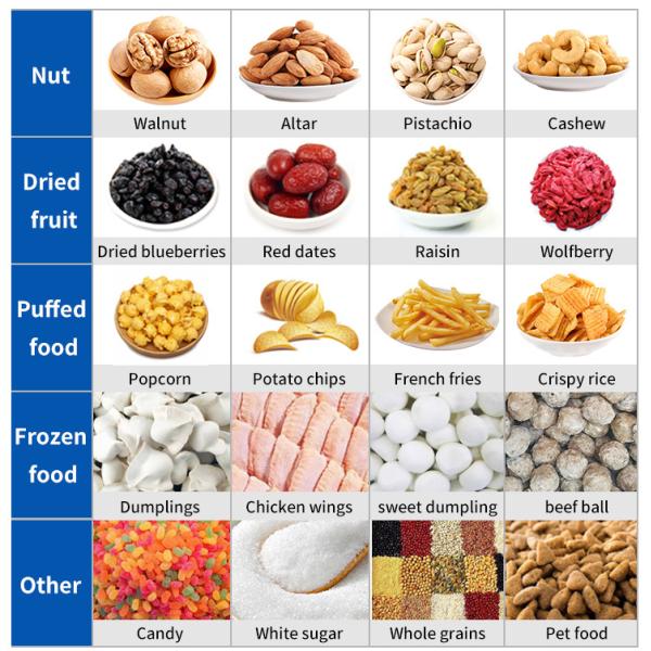 Mozzarella Cheese Candy Beef Jerky Garlic Granule Packaging Machine Electric