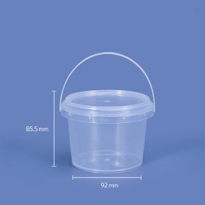 Quality Store Your Ice in Style with 1000ml Round Plastic Bucket and Lid Set for sale
