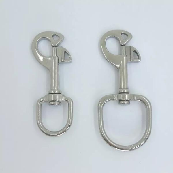 Stainless Steel 304 316 Dog Buckle Swivel Brass Snap Dog Hook with Polished Finish