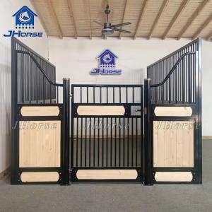 Powder Coated European Horse Stalls With Swing Door Customized Height Weatherpro