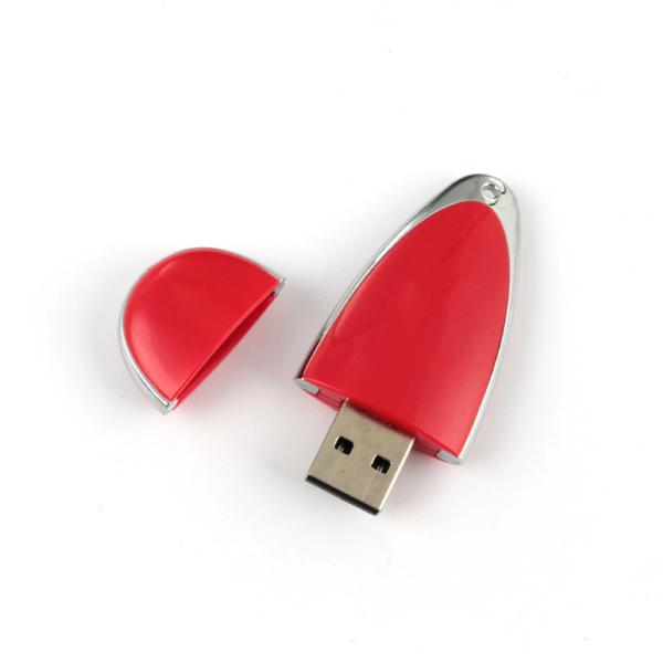 32G 8mm Plastic USB Drive Water Droplets Shape Support ZIP / HDD Startup