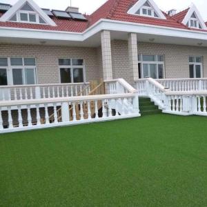 Plastic Artificial Turf Lawn Fire Preventing For University Playground
