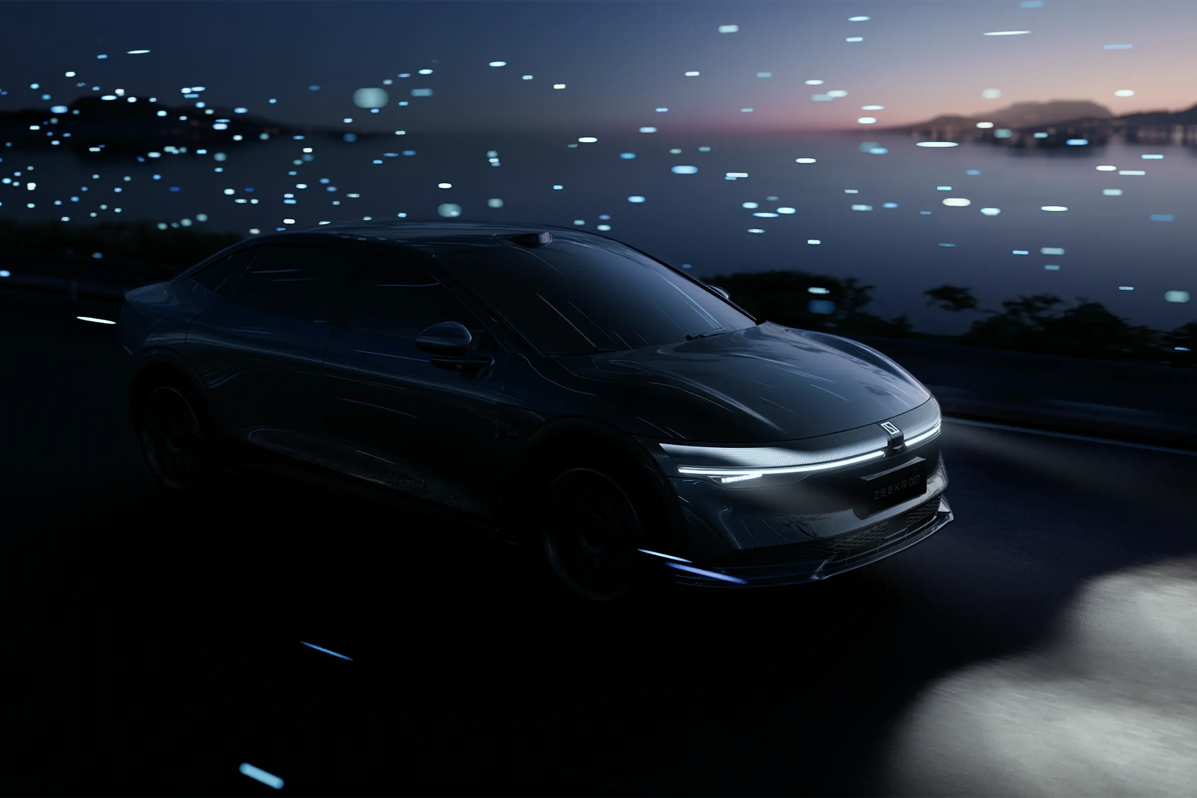 2024 Zeekr 007 Pure Electricity 2WD 4WD 422hp 646hp Car with Maintenance-Free Load-Acid Battery and 255/40 R20 Tires