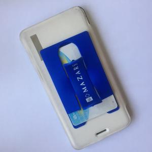 Customized Silicone mobile holder with card pouch, 95*56cm, 10colors available