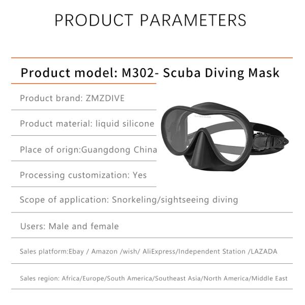 OEM Junior PC Lens Mask Goggle Snorkel Set With Dry Top Breathing Tube