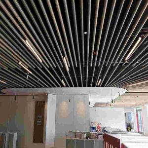 Tubular Baffle Aluminum Metal Ceiling Panel Unconcealed 0.7mm Thickness