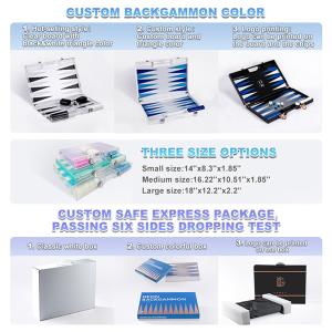 Chess Tables and Chairs Acrylic Chess and Backgammon Table