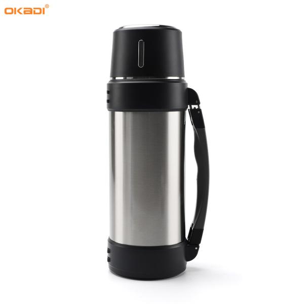 1500ML Double Wall 304 Stainless Steel Vacuum Travel Pot Thermos Outdoor Thermal