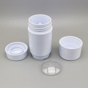 Plastic AS Cylindrical Round Twist Up Deodorant Stick Tube For Sunscreen Body