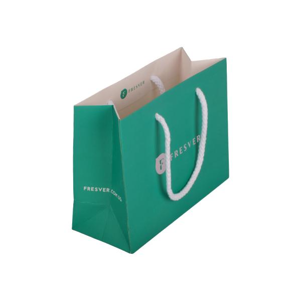 Buy 210gsm Coated Paper Packaging Bags For Clothing Gifts Groceries at wholesale prices