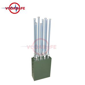 Lightweight Mobile Phone Signal Jammer 120W Portable With 8 Way Signal Shielding