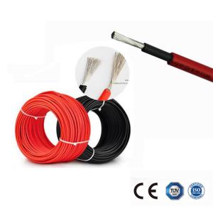 TUV CE certificated DC single core PV1-F 6mm2 solar pv cable for solar panel