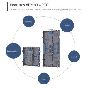 Yuyi 500*500mm P2.6 P2.9 P3.91 P4.8 Rental LED Display for Church Indoor/Outdoor