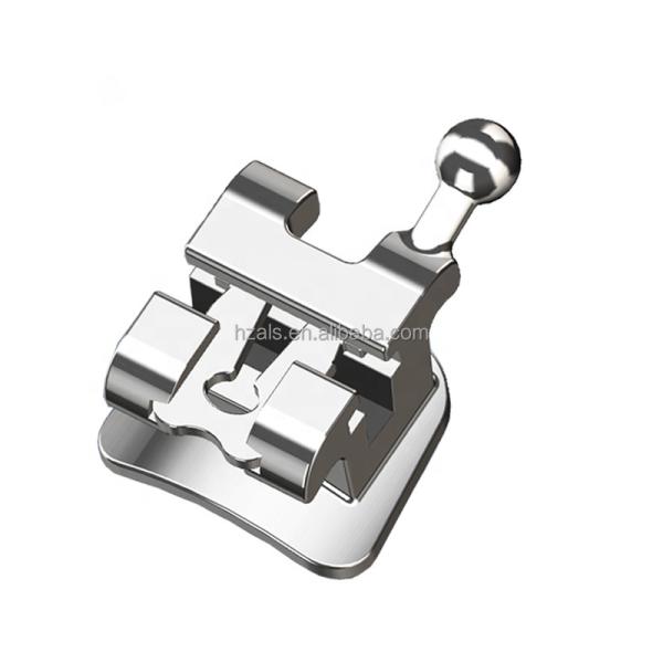 Power Source Manual Dental Orthodontic Metal Bracket Teeth Braces Self Ligating Bracket Mini Roth 022 345 with Hook