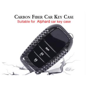 Alphard Black Anti Scratch Carbon Fiber Car Key Case