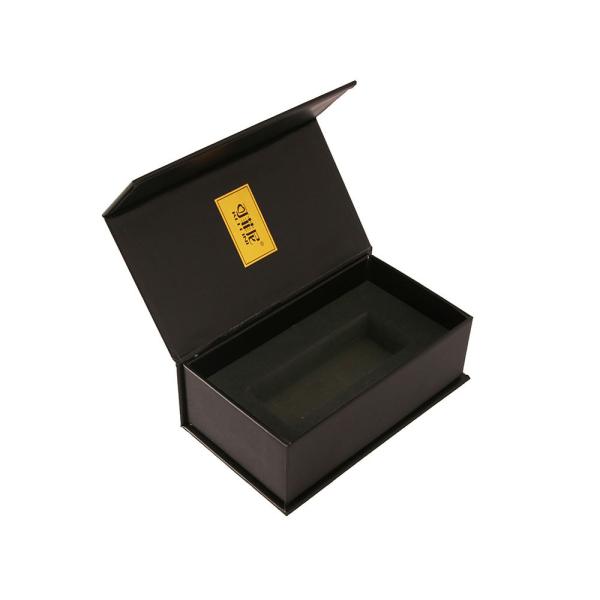 Buy Gold Black Cardboard Rigid Perfume Packaging Luxury Scent Box at wholesale prices