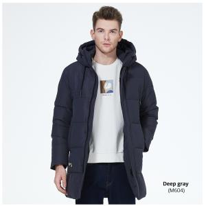 Medium Length Casual Warm Coat 4 Pockets Winter Casual Mens Jackets