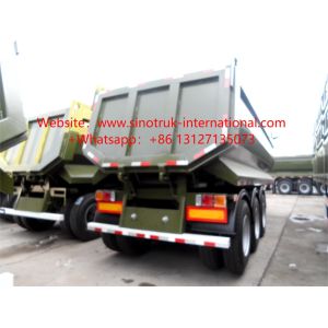 48CBM U-Type 3-Axle Semi-Dump Trailer for Construction