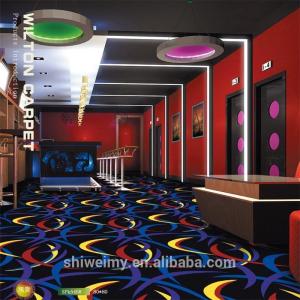 Stock turkey jacquard pattern polypropylene glow carpet for ballroom