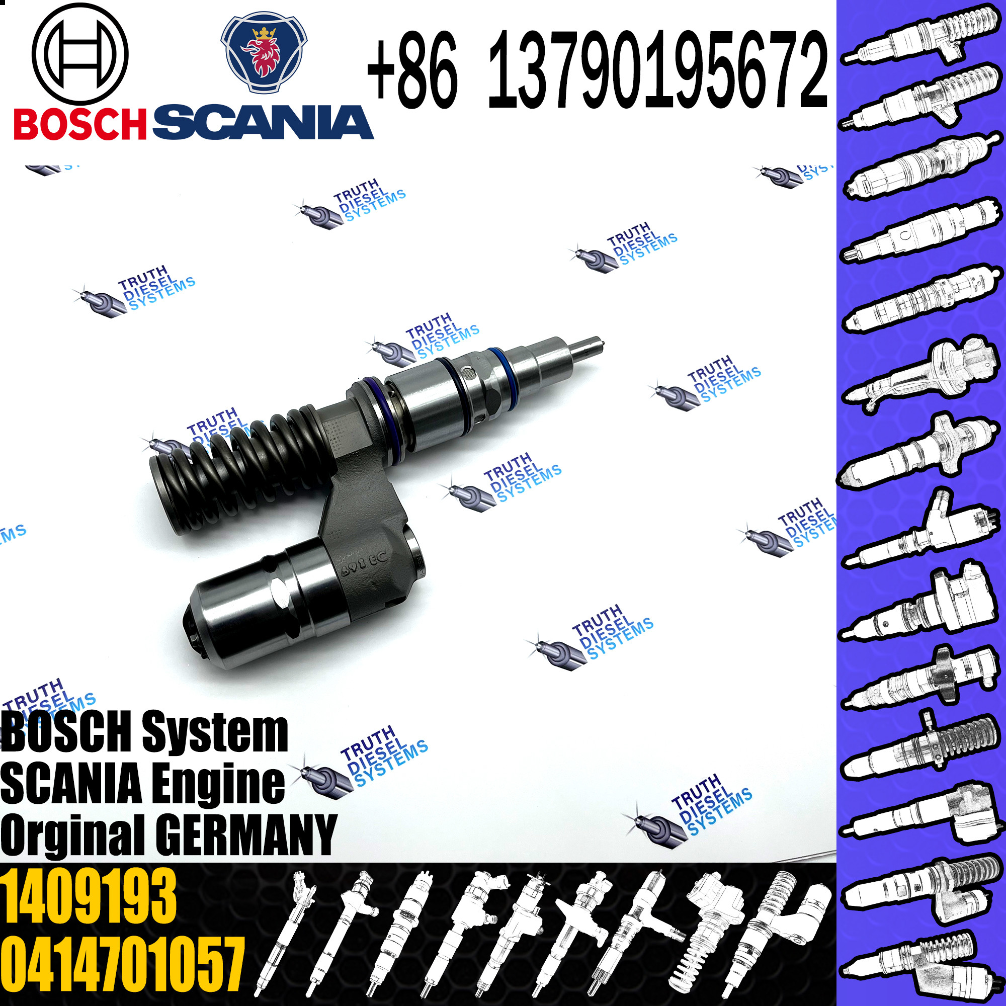 original new Diesel fuel pump assembly 1409193 0414701057 0986441108 for SCANIA truck engine