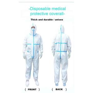 Dupont Disposable Protective Coverall Stitched Needle Thread Double Sealing
