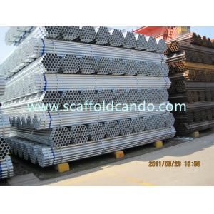 China High quality Q235 HDG scaffolding steel pipe, galvanized painted black steel tubes for construction 48.3MMOD 6000MM on sale