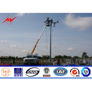 Yarding Lighting Galvanized Steel Pole 2.5mm 1000mm Length Single Outreach