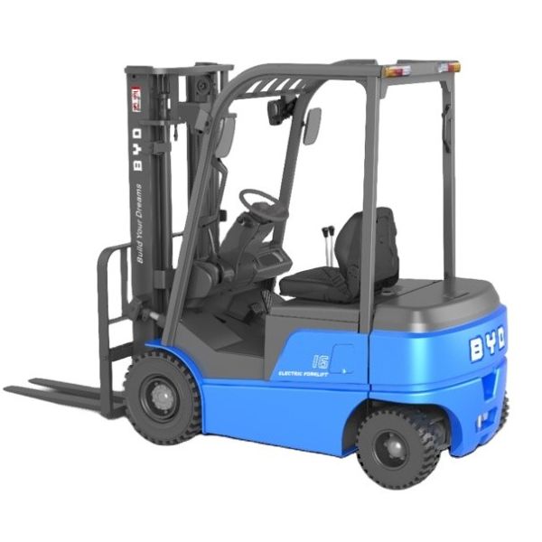 BYD's Four Pivot Balance Weight 1.6-1.8 Ton Pure Electric Forklift For Dual