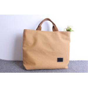 Ladies Natural Canvas Tote Bags With High Durability OEM Acceptable
