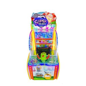 Super Soldier Kids Ball Shooting Game Machine , Redemption Arcade Games