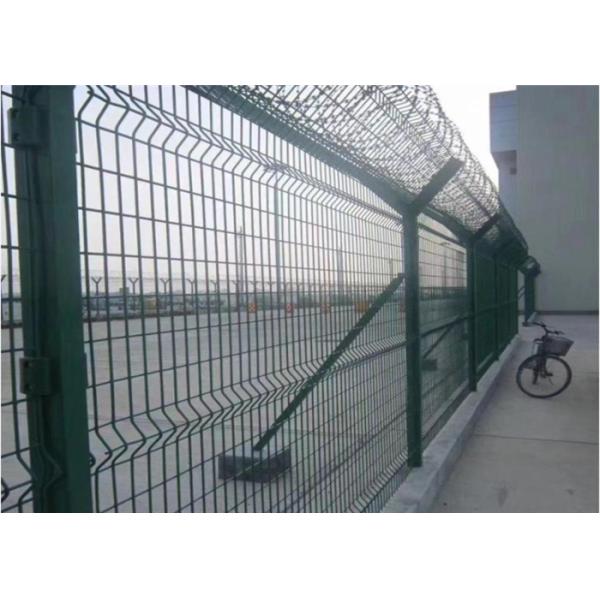 Oem Customized 1.8m 2.0m Height Green Plastic Coated Fencing