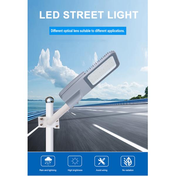 6000K 100 Watt Outdoor LED Street Lights Water Resistant Durable