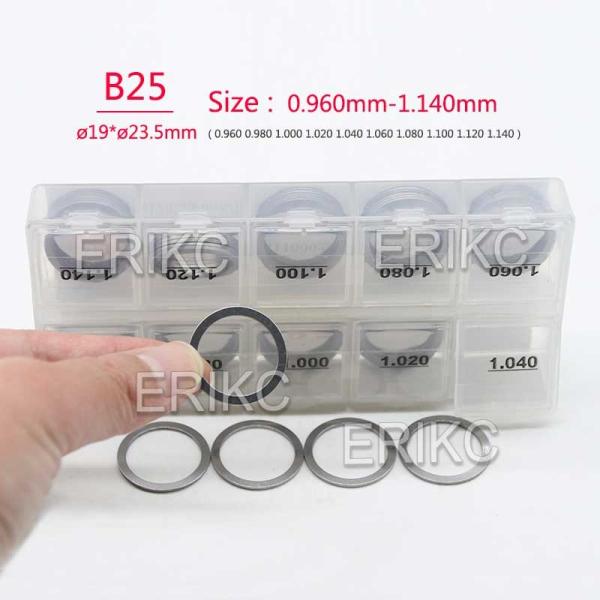 Buy ERIKC B25 Common Rail Injector Shim 50 Pieces Fuel Injector Base Washer Set With Standard sealing for Bosch at wholesale prices